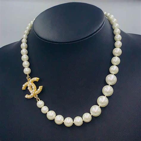 chanel pearl necklace for sale singapore|cost of Chanel pearl necklace.